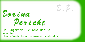 dorina pericht business card